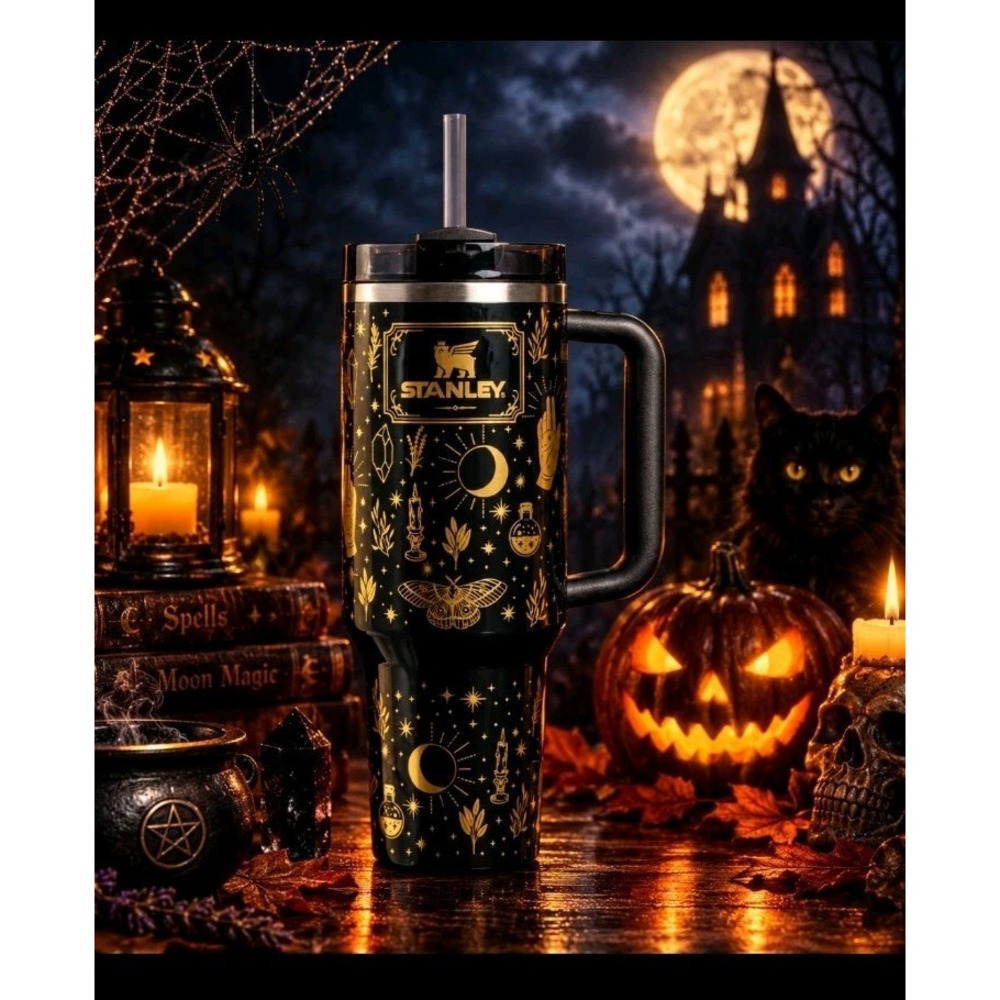 Stanley Halloween BLACK MAGIC H2.0 Flowstate Tumbler 40oz Witchcraft Sorcery